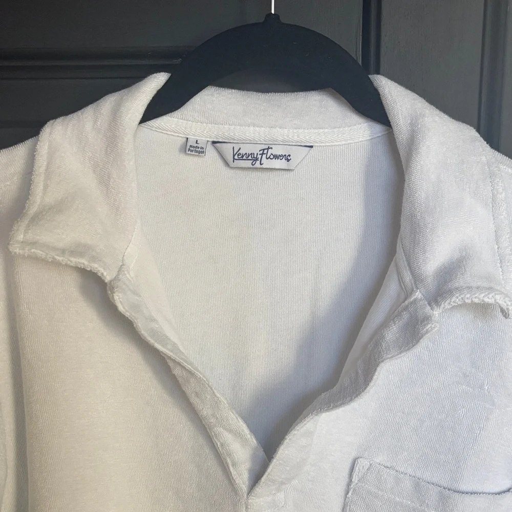 Kenny Flowers Ivory Terry Cloth Polo - Picture 2 of 3